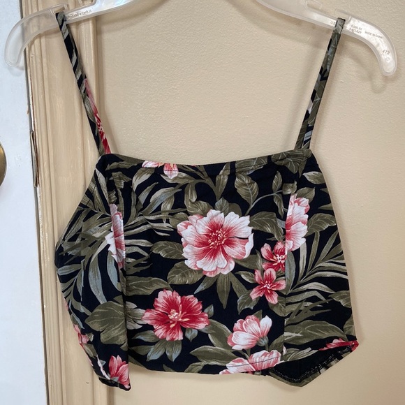 American Eagle Hawaiian print crop top S - Picture 1 of 2